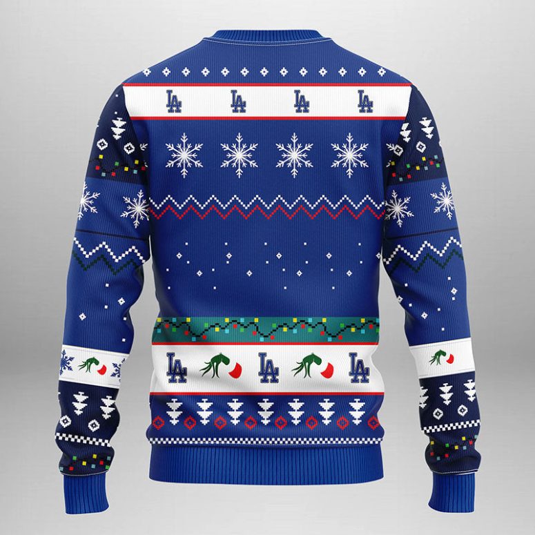 Los Angeles Dodgers Grinch Hand Ugly Christmas Sweater