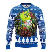 Los Angeles Dodgers Grinch Hug Ugly Christmas Sweater