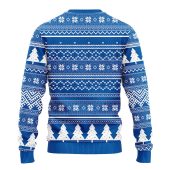 Los Angeles Dodgers Grinch Hug Ugly Christmas Sweater Back - TeeUgly