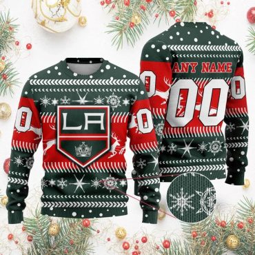 Los Angeles Kings Festive Crown Ugly Christmas Sweater