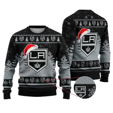 Los Angeles Kings Santa Hat Ugly Christmas Sweater
