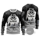 Los Angeles Kings Snowy Night Sleigh Ride Ugly Christmas Sweater