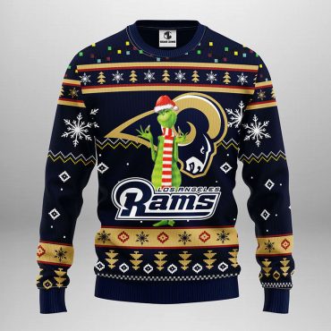 Los Angeles Rams Funny Grinch Ugly Christmas Sweater