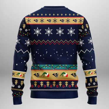 Los Angeles Rams Grinch Hand Ugly Christmas Sweater