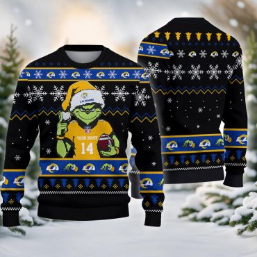 Los Angeles Rams Grinch Holiday Victory Ugly Christmas Sweater