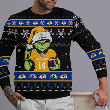 Los Angeles Rams Grinch Holiday Victory Ugly Christmas Sweater