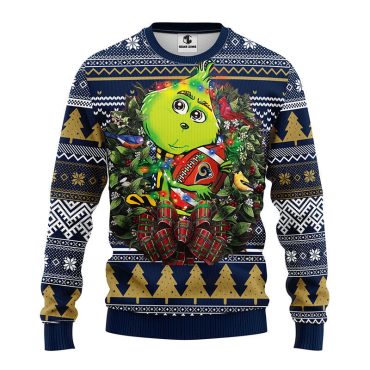 Los Angeles Rams Grinch Hug Ugly Christmas Sweater