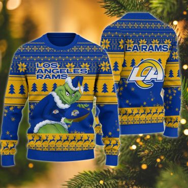 Los Angeles Rams Grinch Stolen Ugly Christmas Sweater