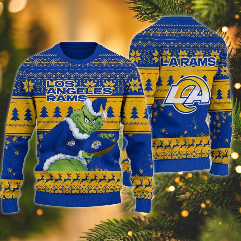 Los Angeles Rams Grinch Stolen Ugly Christmas Sweater