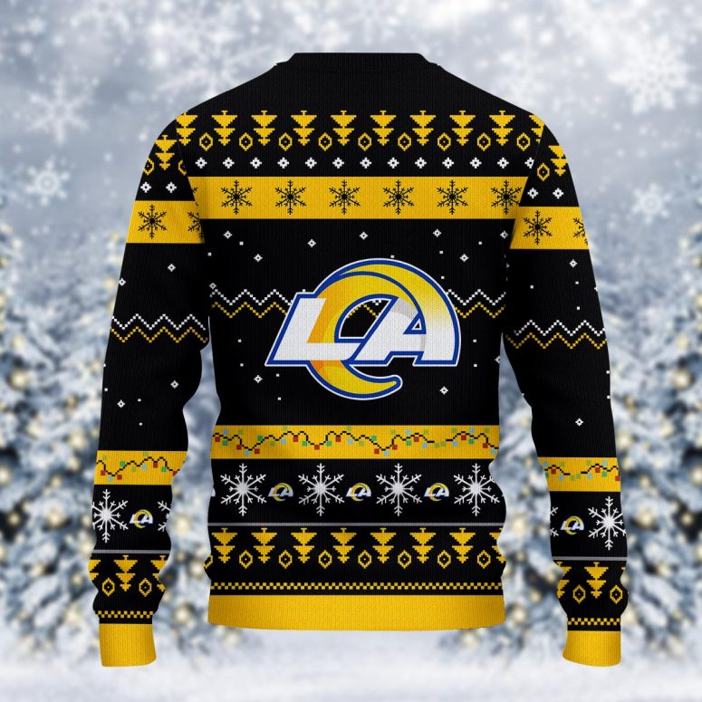 Los Angeles Rams Santa Claus Ugly Christmas Sweater