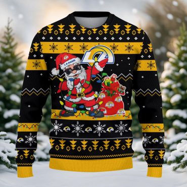 Los Angeles Rams Santa Claus Ugly Christmas Sweater