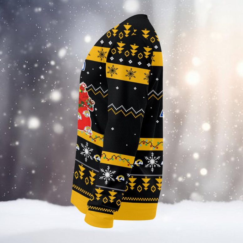 Los Angeles Rams Santa Claus Ugly Christmas Sweater