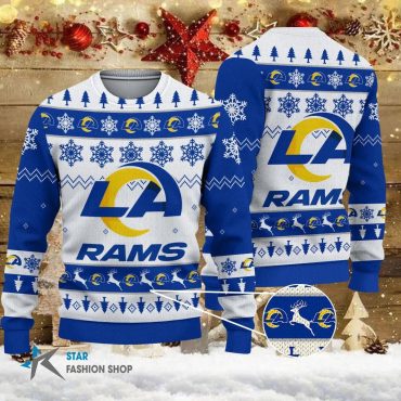 Los Angeles Rams Snowburst Classic Ugly Christmas Sweater
