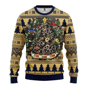Los Angeles Rams Tree Ball Ugly Christmas Sweater