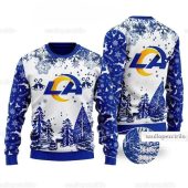 Los Angeles Rams Winter Forest Magic Ugly Christmas Sweater