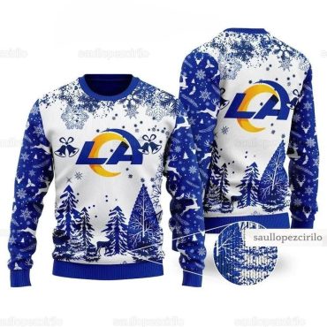 Los Angeles Rams Winter Forest Magic Ugly Christmas Sweater