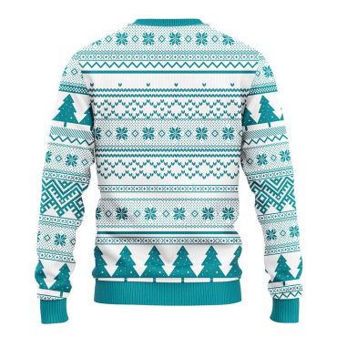 Miami Dolphins Grinch Hug Ugly Christmas Sweater