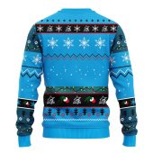 Miami Marlins 12 Grinch Xmas Day Ugly Christmas Sweater Back - TeeUgly
