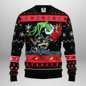 Miami Marlins Grinch Hand Ugly Christmas Sweater