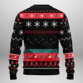 Miami Marlins Grinch Hand Ugly Christmas Sweater Back - TeeUgly