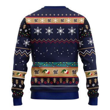 Milwaukee Brewers 12 Grinch Xmas Day Ugly Christmas Sweater