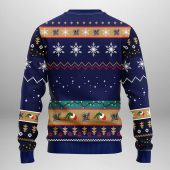 Milwaukee Brewers Grinch Hand Ugly Christmas Sweater Back - TeeUgly
