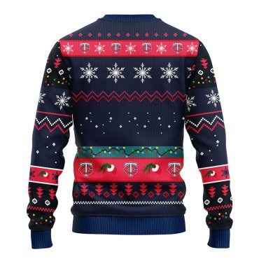 Minnesota Twins 12 Grinch Xmas Day Ugly Christmas Sweater