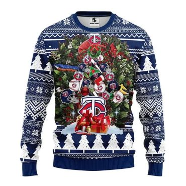 Minnesota Twins Christmas Tree Baseball Ugly Christmas Sweater