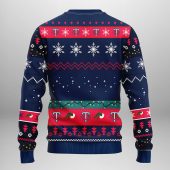 Minnesota Twins Grinch Hand Ugly Christmas Sweater Back - TeeUgly