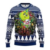 Minnesota Twins Grinch Hug Ugly Christmas Sweater - TeeUgly