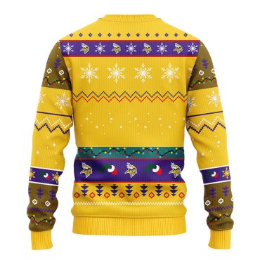 Minnesota Vikings 12 Grinch Xmas Day Ugly Christmas Sweater