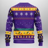 Minnesota Vikings Grinch Hand Ugly Christmas Sweater Back - TeeUgly