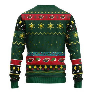 Minnesota Wild Grinch Hand Ugly Christmas Sweater