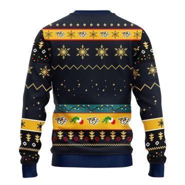 Nashville Predators Grinch Hand Ugly Christmas Sweater