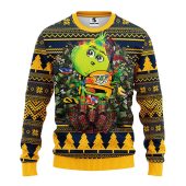 Nashville Predators Grinch Hug Ugly Christmas Sweater - TeeUgly
