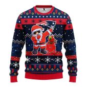 New England Patriots Dabbing Santa Claus Ugly Christmas Sweater