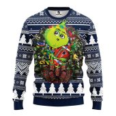 New England Patriots Grinch Hug Ugly Christmas Sweater