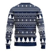 New England Patriots Grinch Hug Ugly Christmas Sweater Back - TeeUgly