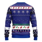 New Jersey Devils Grinch Hand Ugly Christmas Sweater Back - TeeUgly