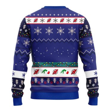 New Jersey Devils Grinch Hand Ugly Christmas Sweater