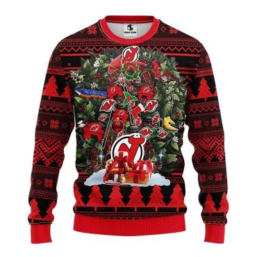 New Jersey Devils Tree Ugly Christmas Sweater