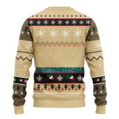New Orleans Saints 12 Grinch Xmas Day Ugly Christmas Sweater Back - TeeUgly