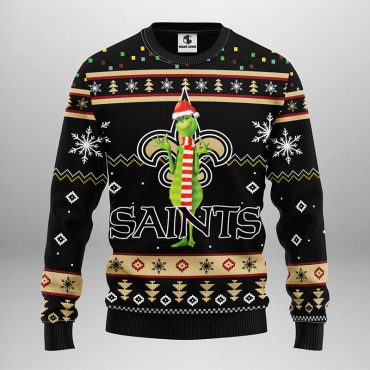 New Orleans Saints Funny Grinch Ugly Christmas Sweater