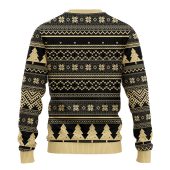 New Orleans Saints Grinch Hug Ugly Christmas Sweater Back - TeeUgly