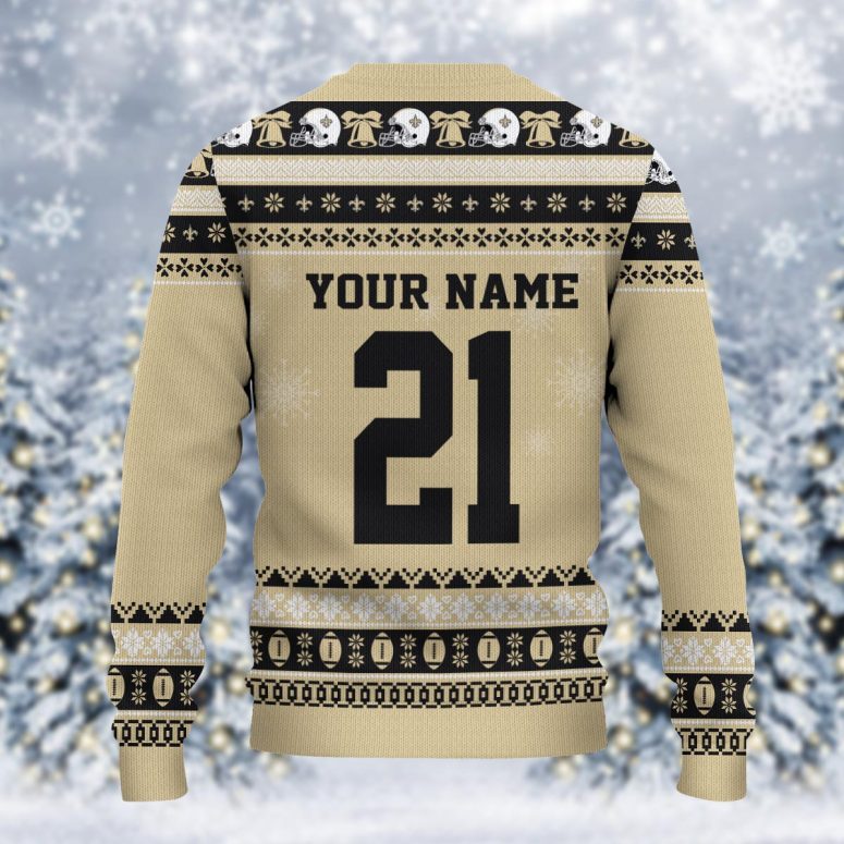 New Orleans Saints Mickey Mouse Santa Ugly Christmas Sweater