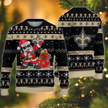 New Orleans Saints Santa Claus Ugly Christmas Sweater