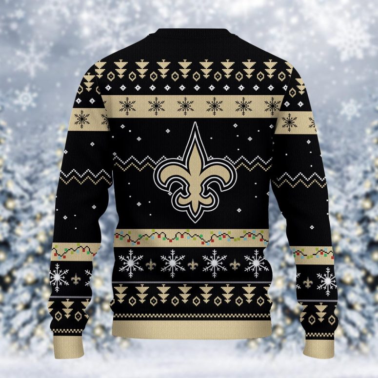 New Orleans Saints Santa Claus Ugly Christmas Sweater