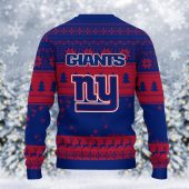 New York Giants Grinch Stolen Ugly Christmas Sweater Back - TeeUgly