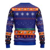 New York Islanders 12 Grinch Xmas Day Ugly Christmas Sweater Back - TeeUgly