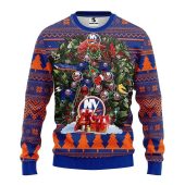 New York Islanders  Big Tree Christmas Ugly Sweater